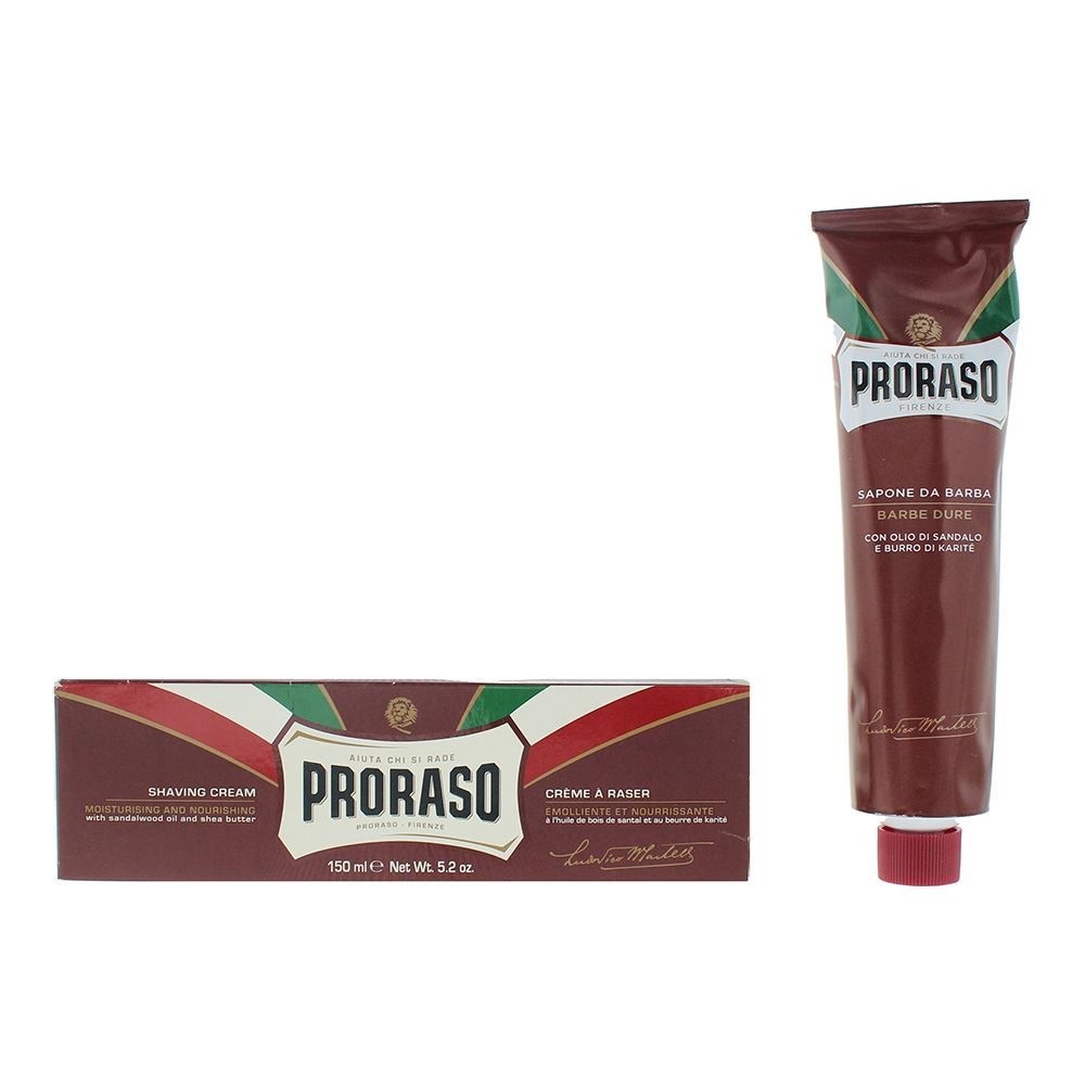 Proraso Shaving Cream 150ml with Sandalwood Oil and Shea Butter