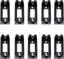 10Pcs Black Battery Holder Case Box Clip for CR123 CR123A Lithium Battery