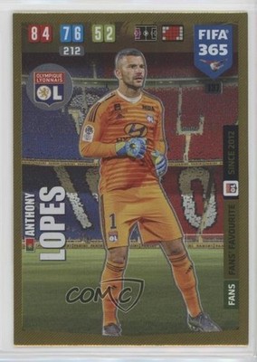 2019-20 Panini Adrenalyn XL Fifa 365 Fans' Favourite Anthony Lopes #137 0b3