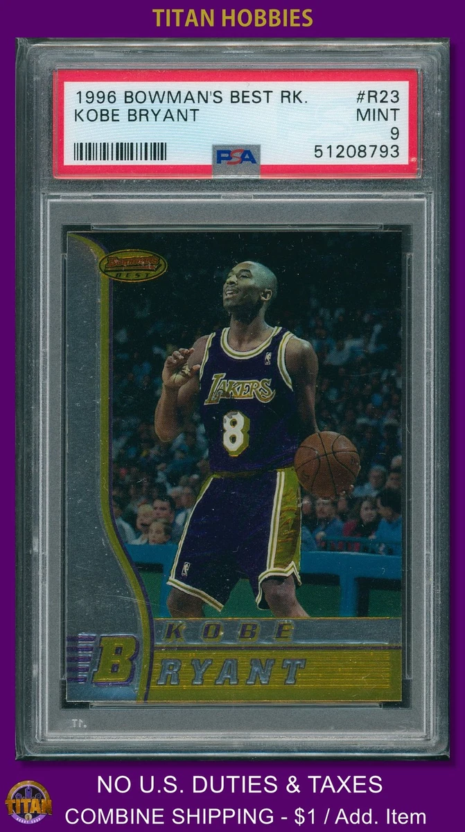 Bowman Kobe Bryant 9 Graded Basketball Sports Trading Cards