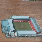 Novelty Shaped Postcard Of Arsenals Highbury Ground