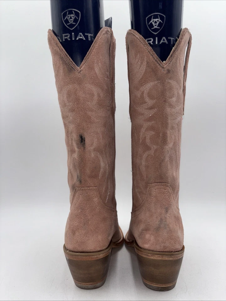 Botas occidentales IDYLLWIND para mujer Charmed Life punta rosa gamuza talla 7 B Foto 4 de 4