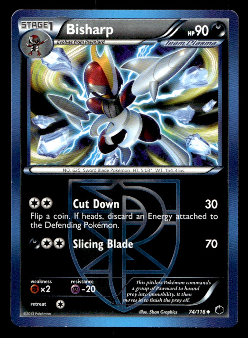 Plasma Freeze Bisharp #74/116 Pokémon TCG Single Card