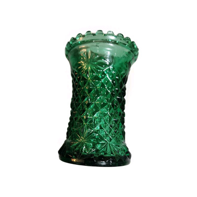 Depression Glass Forest Emerald GREEN tooth Pick Holder 