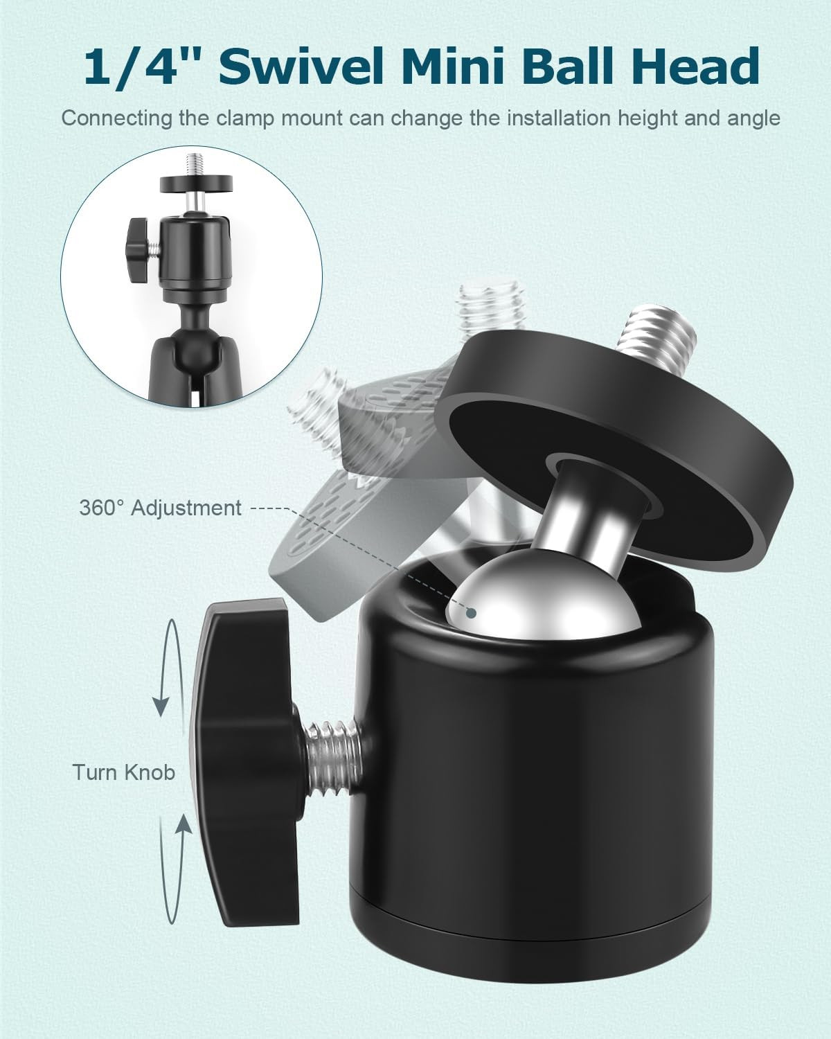 Starlink Mini Mount, Adjustable Clamp Mount for Starlink Mini Accessories with S
