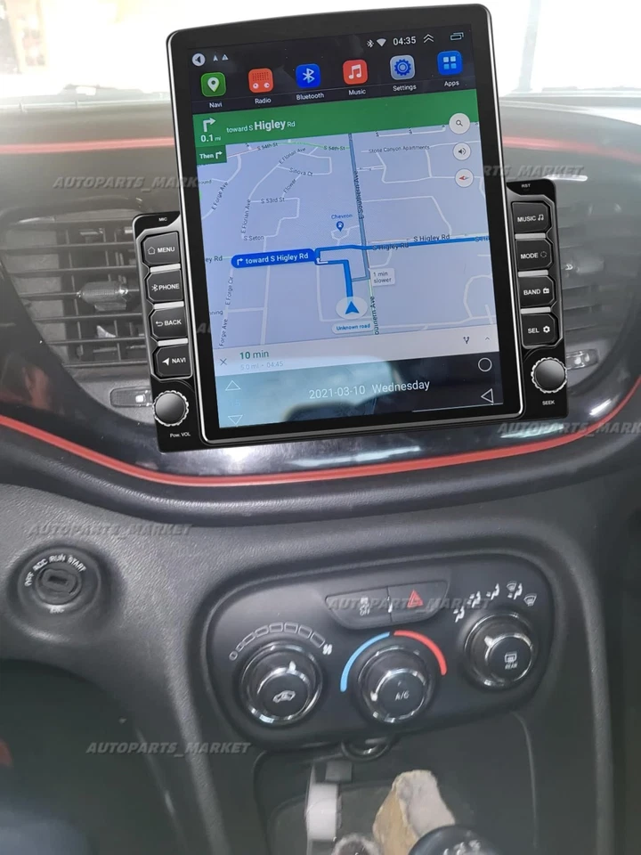 "9,7"" para Dodge Dart 2012-2016 Carplay coche estéreo radio unidad principal navegación GPS"  Foto 3 de 4