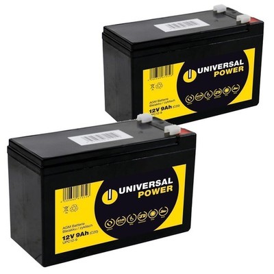 Ersatzakku für Samson Powerdrive PD-6 Reichweite 6km Rollstuhl 24V 2 x 12V 9Ah