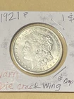 1921p Morgan Silver Dollar. Die Cracks. BU