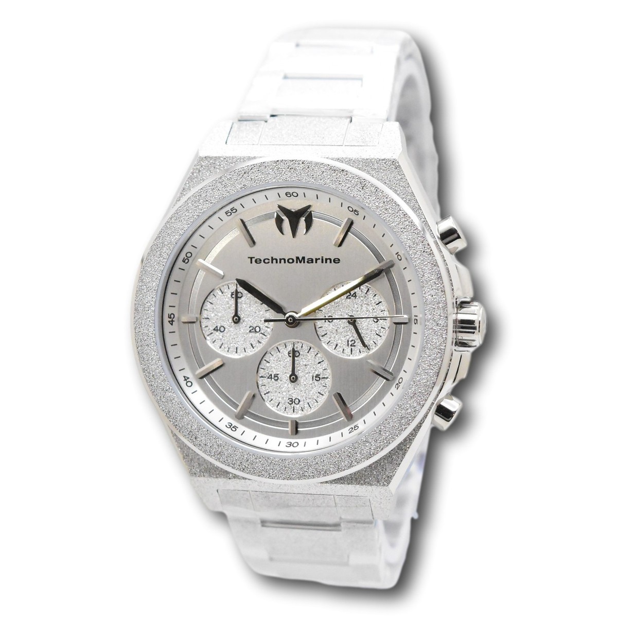TechnoMarine Ocean Emperor Radiant Silver Men's 43mm Chronograph