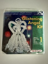 Lot - Beadery Kits - Craft Project Glistening Angel  Candle Wreaths Kits