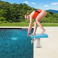 Swimming Pool Diving Board Pool Diving Platform with Stainless Steel Base 200 kg
