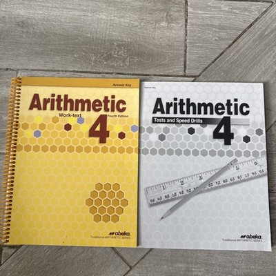 Abeka 4th Grade Arithmetic 4 Teacher/Answer Key Set 4th Edition