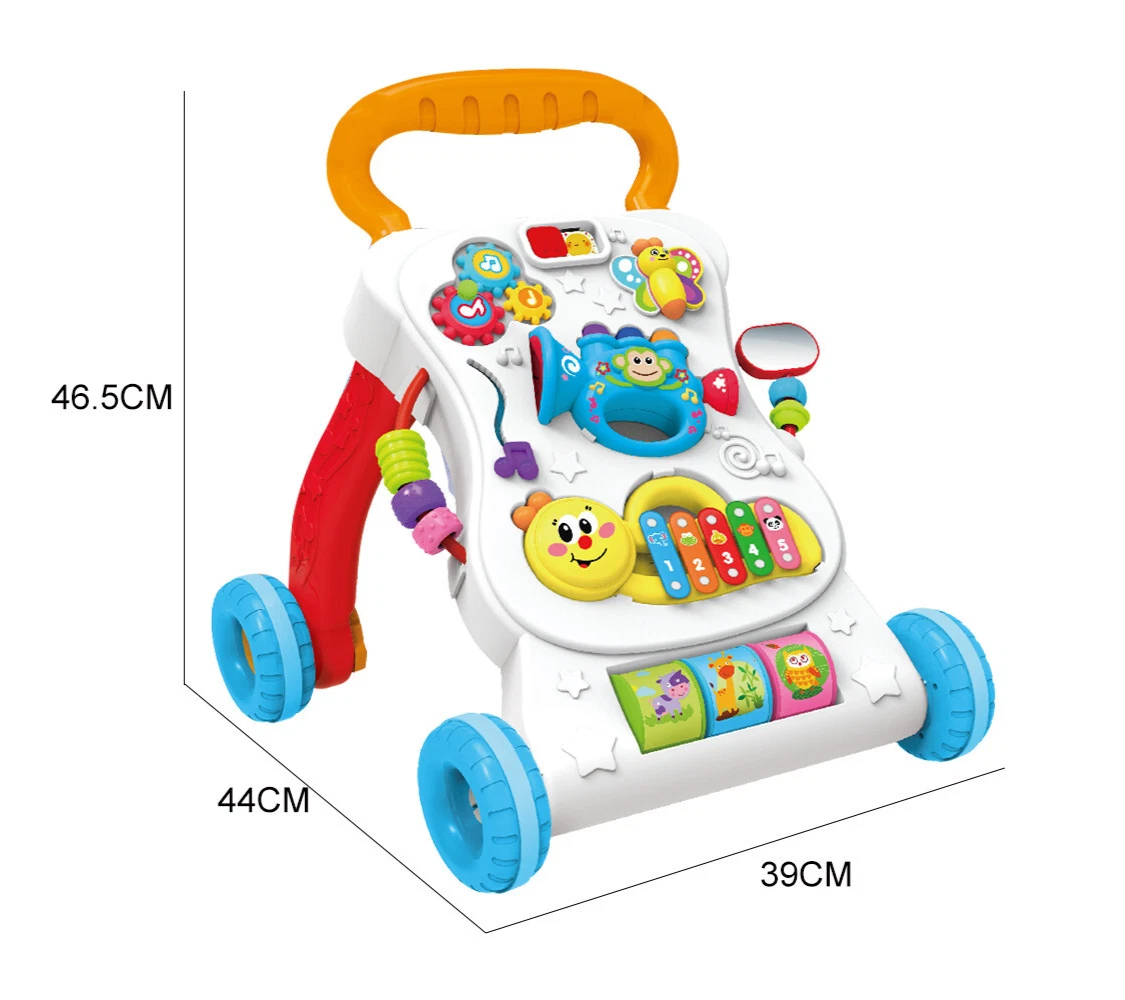 2-in-1 Baby Walker Activity Center Musical Push Along First Steps Toddler Toy
Opens in a new window