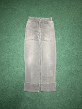 Vintage 60s OG 107 Military Green Sateen Baker Trousers Fatigues USA 28x30 Pants