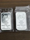 Lot of 2 - Silver - 1 oz SilverTowne Prospector Bar