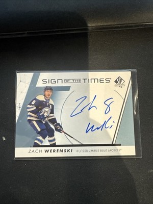 レーゲンスブルク SP サイン 2022-23 SP Authentic Sign of the Times Zach Werenski #SOTT-ZW Auto