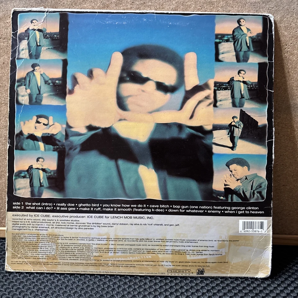 Ice Cube - Lethal Injection 1993 US 1st - Vinyl Record LP Album Hip Hop VG+ - Image 3 of 4