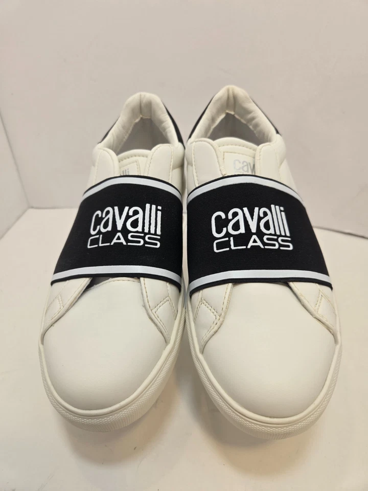 Women's Cavalli Class Logo Strap Faux Leather Tennis Shoe US 8 M / 38 EUR - Image 2 of 4