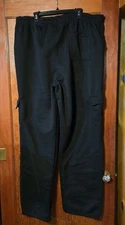 Cargo Pocket Fleece Sweatpants Climate Concepts Big Men's 5XL Jogger Black