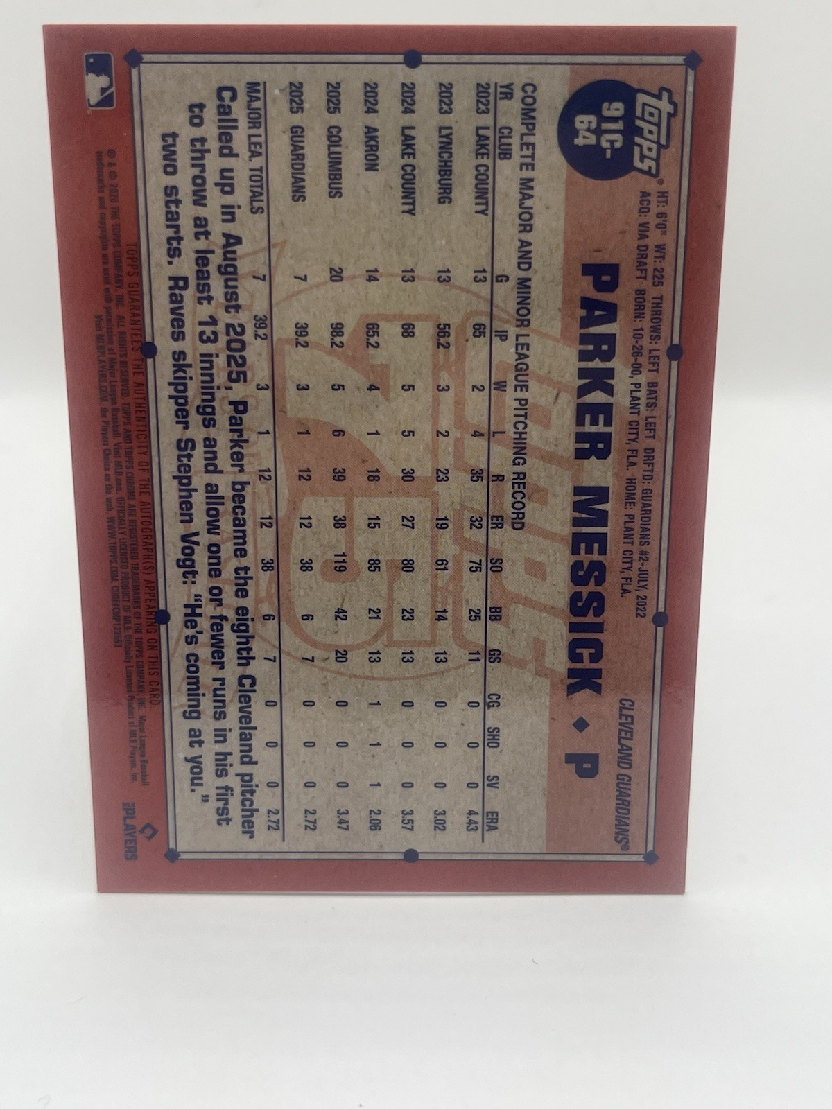 2026 Topps Chrome 1991 Silver Pack Mojo Parker Messick Gold Auto RC /50 ROY?? view 2