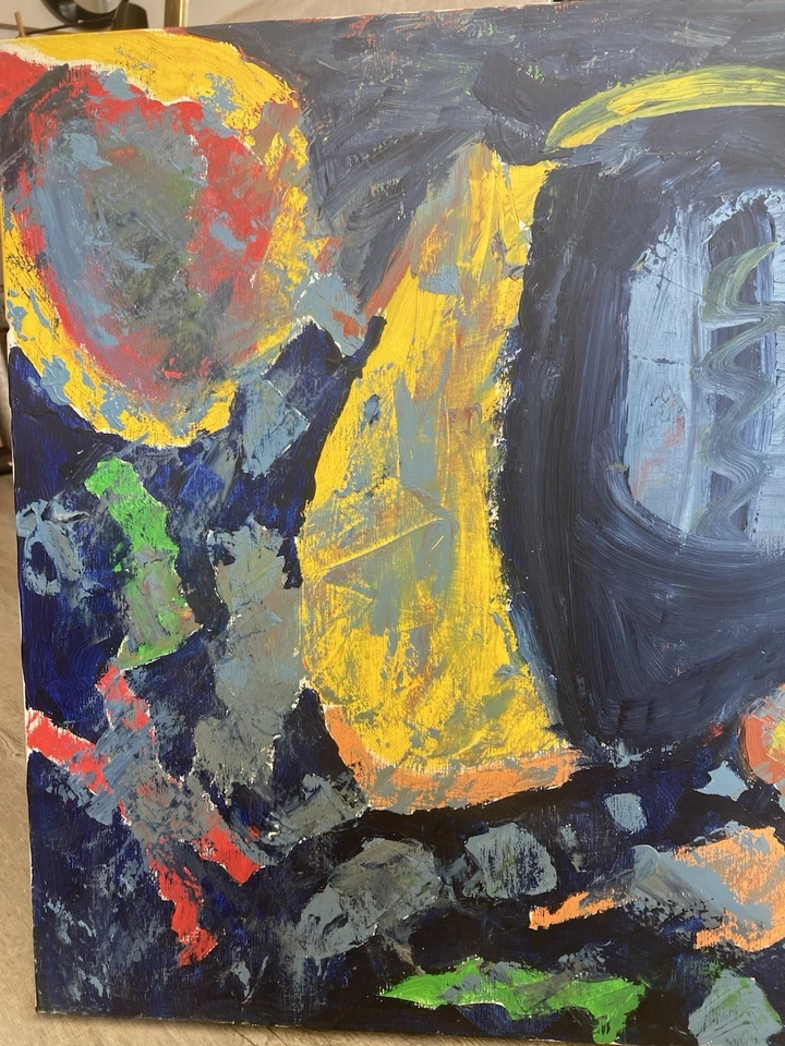 Huile Sur Toile Abstraite. Non Signée. 60 x 81 cm - Photo 2/4