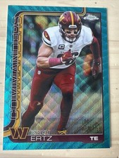 2025 Topps Chrome Football - Zach Ertz - Aqua Wave Refractor /199