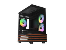 Thermaltake View 170 WS ARGB; Micro Chassis; Bottom Wood Trim; 3x120mm ARGB Lite