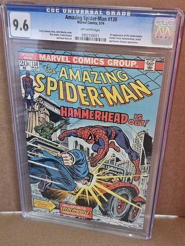 AMAZING SPIDER-MAN #130 CGC 9.6 MARCH 1974 HUMAN TORCH JOHN ROMITA MARVEL COMICS