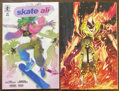 Skate Ali #1 Cover C 1:15 & Ben 10 #2 1:7 Incentive Variants Lot of 2