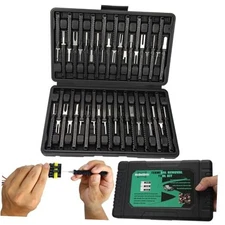 41 Pcs Terminal Pin Removal Tools with Blow-molded Case - Electrical Pin Black