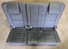 15-20 Gm Chevy Tahoe Automatic Fold 3rd Row Seats Jet Black Leather Cargo Swap