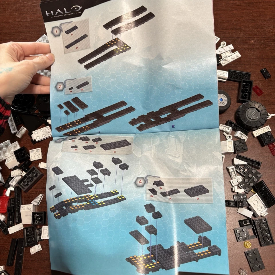 Mega Bloks Halo UNSC Arctic Wolverine #96852 ¡INCOMPLETO! ¡TIENE instrucciones! Foto 2 de 3