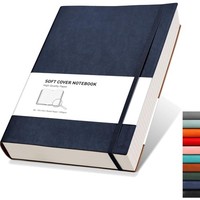 Notizbuch B5 Liniert 320 Seiten Kunstleder Tagebuch Schule BüRo Blau
