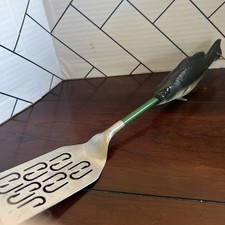 Bass Fish BBQ Stainless Steel Spatula Grillin...