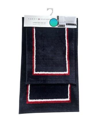 2 Tommy Hilfiger Logo Bath Rugs 20