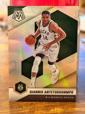 2020-21 Panini Mosaic - Silver Prizm #80 Giannis Antetokounmpo