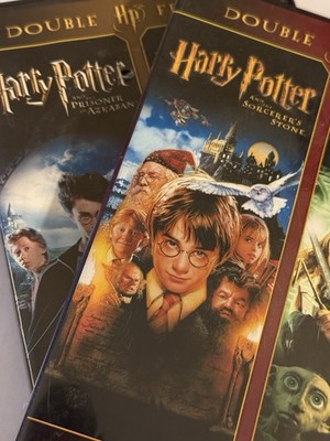 2 Harry Potter Double Features Year 1-2-3-4 DVDs
