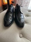 SANTONI Breden Black Moc Toe Derby Sz. 8 D - Made in Italy Super Prime — photo 4