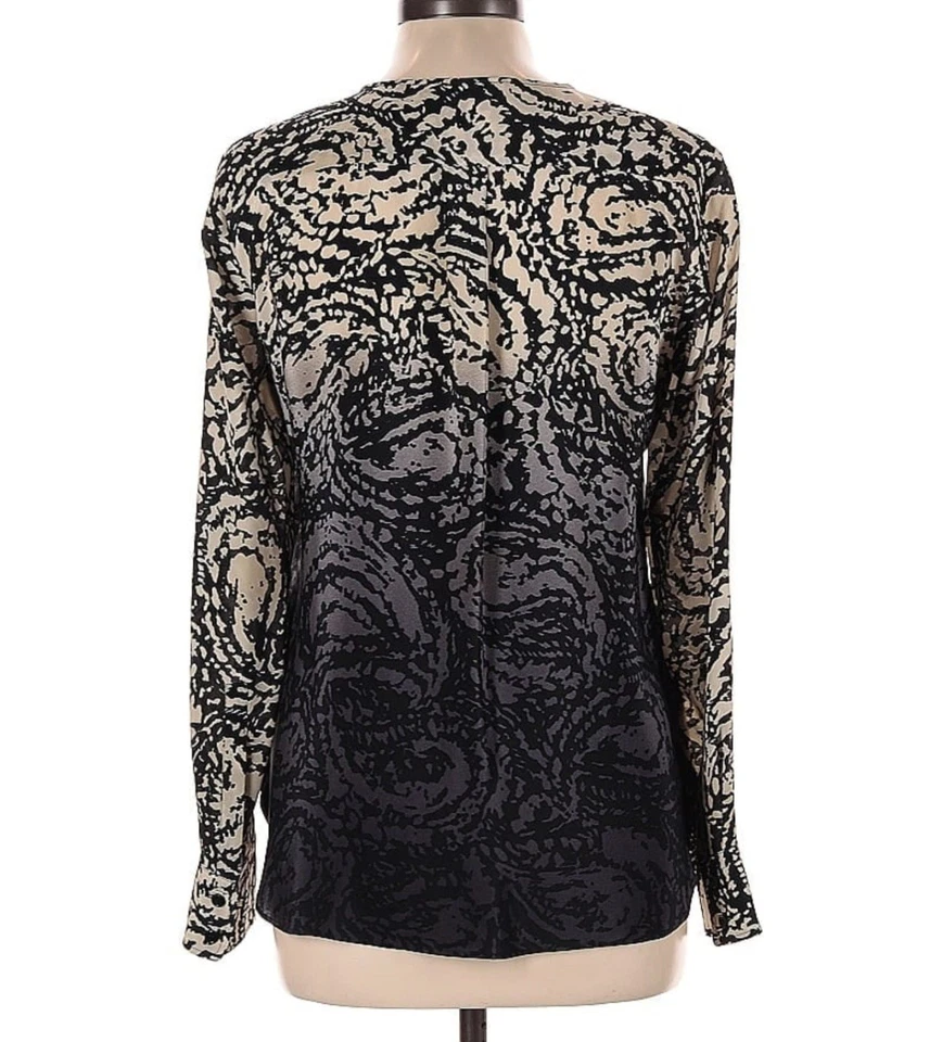 Blusa Max Mara para mujer 100 % seda talla 10 precio de venta sugerido por el fabricante 85,00 USD hecha en Italia Foto 3 de 4