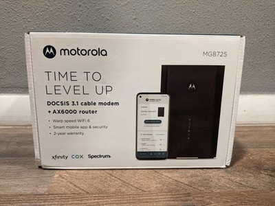 Motorola MG8725 DOCSIS 3.1 Multi-Gig Cable Modem & WiFi 6 AX6000 Router +TESTED!
