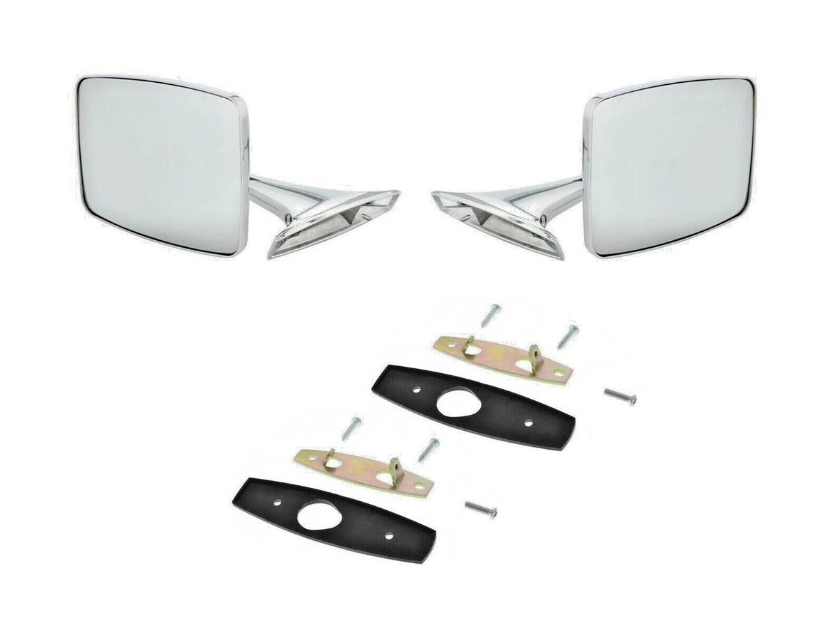 73 87 CHEVY GMC TRUCK PICKUP C10 C15 C20 K10 K20 CHROME METAL DOOR MIRRORS RH LH
