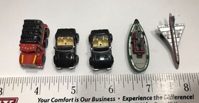 Lot of 5 micro machines Galoob 1987  Truck  Plane  Cars Boat