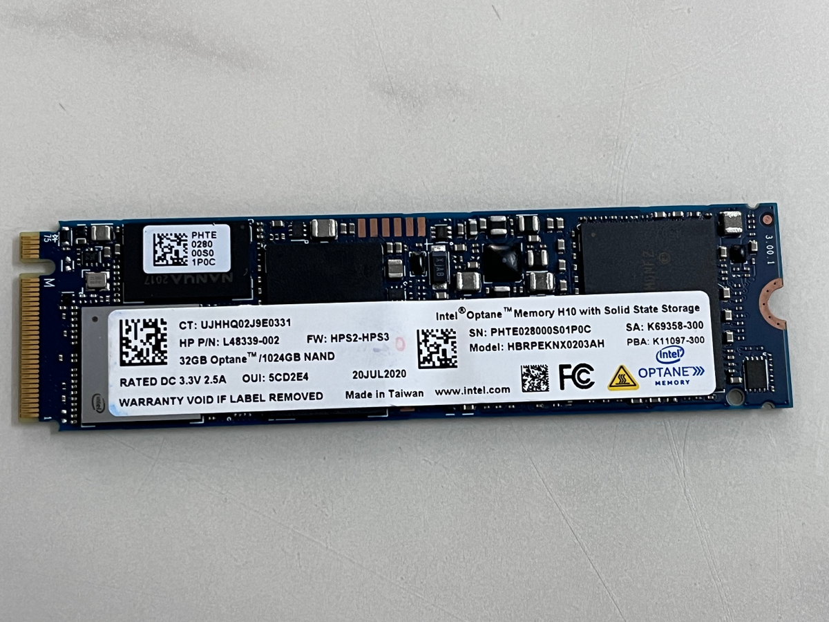 Intel Optane™HBRPEKNX0203AH 1TB SSD M.2 2280 NVMe Memory H10 with