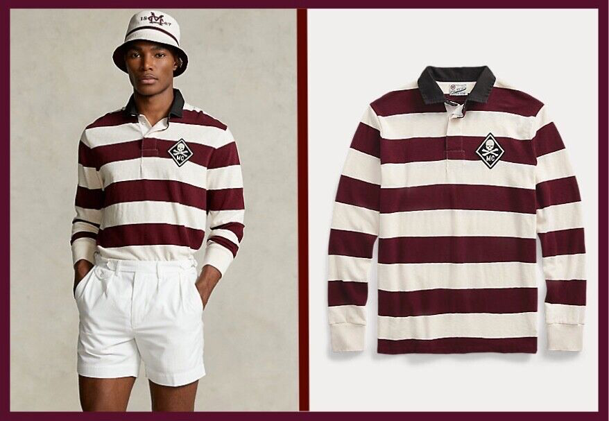 POLO RALPH LAUREN: The Morehouse Collection Rugby Shirt Men's Size