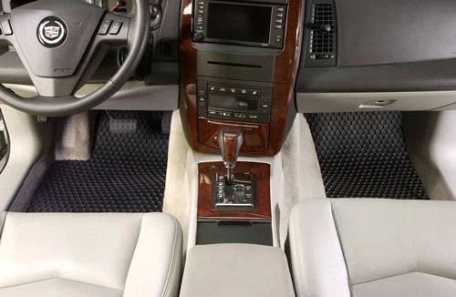 Juego completo de 2 filas 4 piezas alfombrillas de goma HexoMat personalizadas para LINCOLN - Hecho en EE. UU. Foto 2 de 4