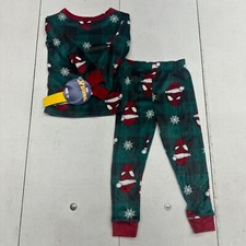Marvel Christmas Spiderman Graphic Print 2 Piece Pajama Set Boys Size 4T