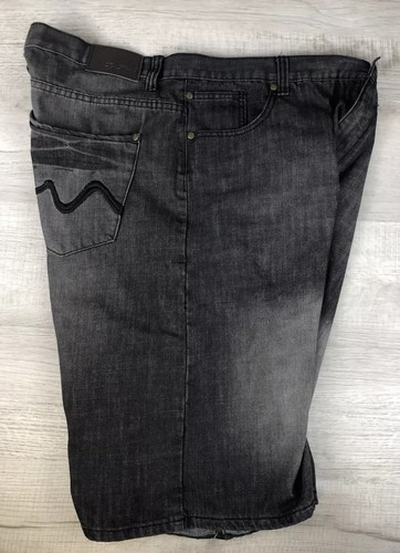 PJ Mark Jean Shorts Faded Black Denim Vintage Y2K 100% Cotton Men 44 (Actual 42) - Picture 2 of 22