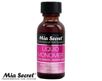 Mia Secret- Acrylic Nail System Liquid Monomer Non-Yellowing feature 1oz
