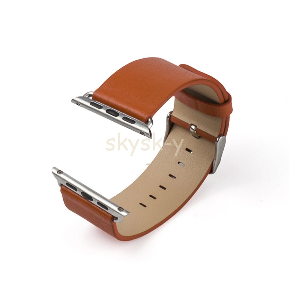 Genuine Leather Buckle Wrist Watch Strap Band Belt for iWatch Apple