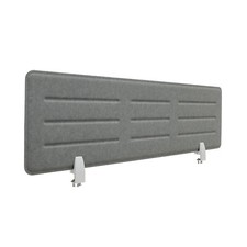 Schreibtisch Sichtschutz Trennwand 118x34cm (BxH) Büro Akustikschutz Grau SVITA